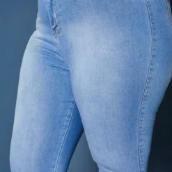 Vibrant Plus Size High Waist Light Wash Skinny Denim Jean -Radiant Drape Sales 2019595 940 4