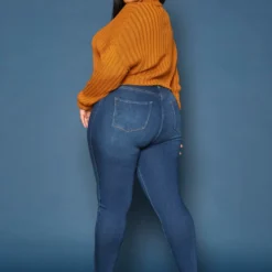 Vibrant Plus Size High Waist Skinny Denim Jean -Radiant Drape Sales 2019598 939 3