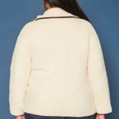 Plus Size Faux Fur Toggle Duffle Coat -Radiant Drape Sales 2019603 135 3