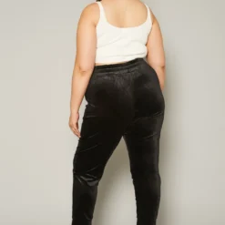 Plus Size Velour High Waist Pants -Radiant Drape Sales 2019633 001 3