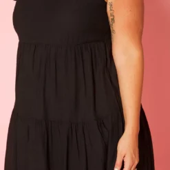 Plus Size Flounce Tiered Mini Dress -Radiant Drape Sales 2019646 001 5