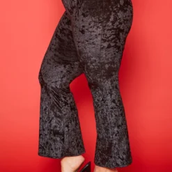 Plus Size Mid Rise Velvet Flare Leggings -Radiant Drape Sales 2019688 001 2
