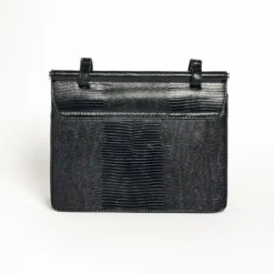 Ciara Croc Faux Leather Black Travel Bag -Radiant Drape Sales 2019795 001 2