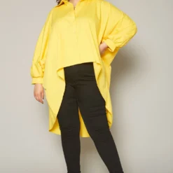 Plus Size Collar Neck High Low Shirt 7 Plus Size Collar Neck High Low Shirt -Radiant Drape Sales 2019858 001 0