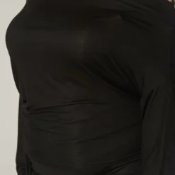 Plus Size Asymmetric Cold Shoulder Long Sleeve Top -Radiant Drape Sales 2019863 001 4