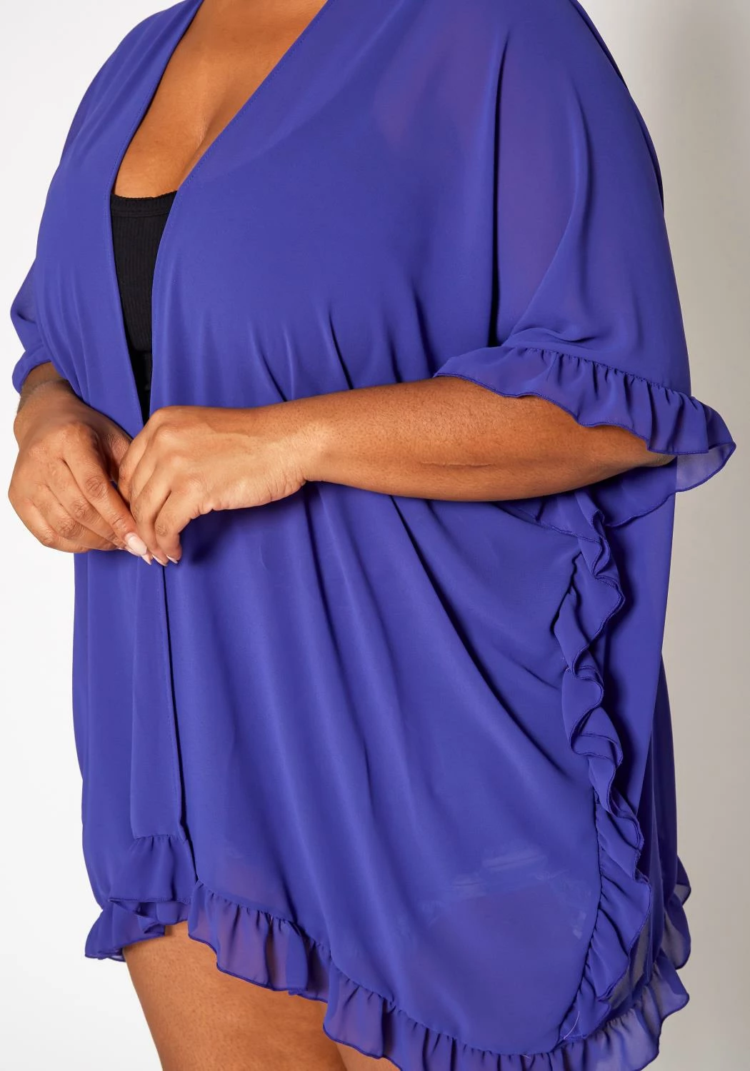 Plus Size Open Front Duster Cardigan 5 Plus Size Open Front Duster Cardigan - Image 5