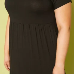 Plus Size Short Sleeve Flare Maxi Dress -Radiant Drape Sales 2019947 001 3