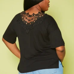 Plus Size Embroidered Short Sleeve Top -Radiant Drape Sales 2019951 001 3