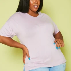 Plus Size Embroidered Short Sleeve Top