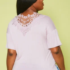 Plus Size Embroidered Short Sleeve Top -Radiant Drape Sales 2019951 006 3