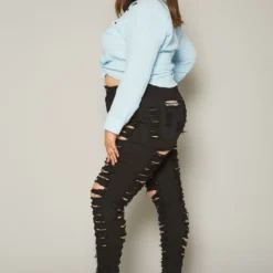 Plus Size Distressed Denim Jeans -Radiant Drape Sales 2019955 001 3
