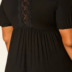 Plus Size Short Sleeve Flare Maxi Dress -Radiant Drape Sales 2019976 001 5
