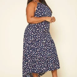Plus Size Polka Dot Print Flare Maxi Dress -Radiant Drape Sales 2019977 001 2