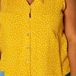 Plus Size Polka Dot Top -Radiant Drape Sales 2019978 004 5