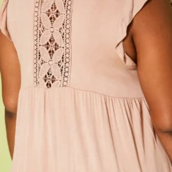 Plus Size Ruffle Sleeve Flare Mini Dress -Radiant Drape Sales 2019982 002 4