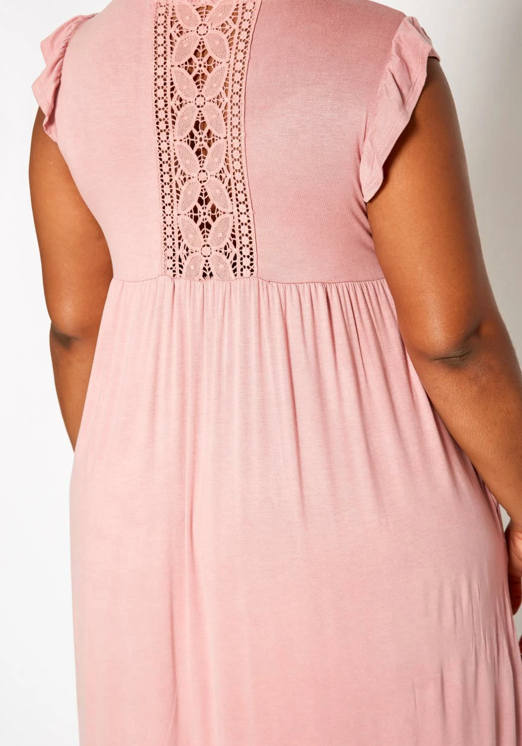 Plus Size Ruffle Sleeve Flare Mini Dress 5 Plus Size Ruffle Sleeve Flare Mini Dress - Image 5