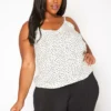 Plus Size Polka Dot Cami Top