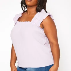 Plus Size Short Sleeve Linen Top -Radiant Drape Sales 2019986 004 2