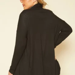 Plus Size Open Front Casual Cardigan -Radiant Drape Sales 2019988 001 3
