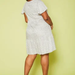 Plus Size Floral Print Flare Mini Dress -Radiant Drape Sales 2019989 002 3