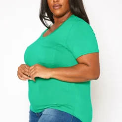 Plus Size Pocket Hem Casual T Shirt -Radiant Drape Sales 2019990 003 2