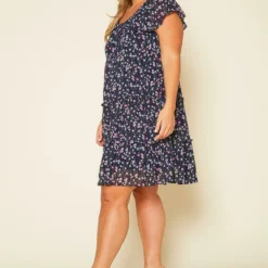 Plus Size Tiered Floral Dress -Radiant Drape Sales 2019991 001 3