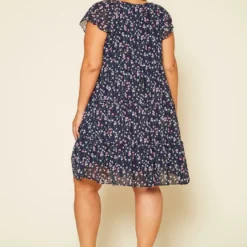 Plus Size Tiered Floral Dress -Radiant Drape Sales 2019991 001 4