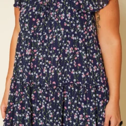 Plus Size Tiered Floral Dress -Radiant Drape Sales 2019991 001 5