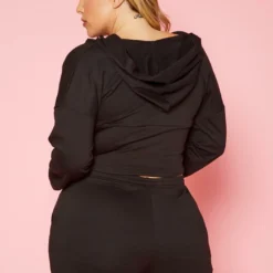 Plus Size Corset Crop Top & Shorts Set -Radiant Drape Sales 2019995 001 4