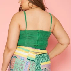 Plus Size Ruched Bustier Cami Top 8 Plus Size Ruched Bustier Cami Top -Radiant Drape Sales 2019996 001 3