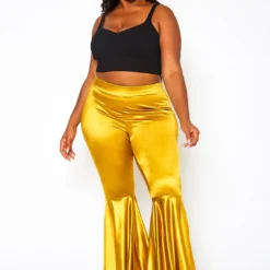 Plus Size High Waist Bell Flare Pants -Radiant Drape Sales 2020019 003 1