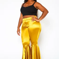Plus Size High Waist Bell Flare Pants -Radiant Drape Sales 2020019 003 4