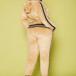 Plus Size Velvet Two Piece Tracksuit -Radiant Drape Sales 2020023 003 3