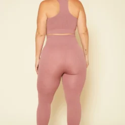 Plus Size Ribbed Racerback Tank Top & Leggings Set -Radiant Drape Sales 2020106 002 3