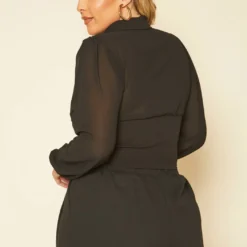 Plus Size Corset Hem Long Sleeve Top 8 Plus Size Corset Hem Long Sleeve Top -Radiant Drape Sales 2020109 001 3