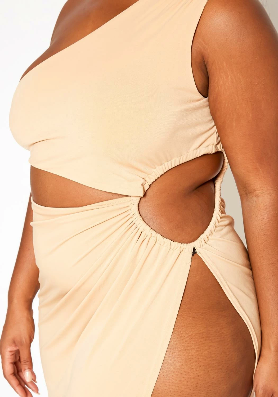 Plus Size High Slit Hem Maxi Dress 5 Plus Size High Slit Hem Maxi Dress - Image 5