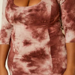 Plus Size Tie Dye Bodycon Mini Dress -Radiant Drape Sales 2020142 003 5