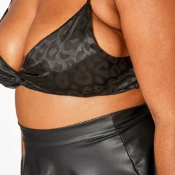 Plus Size Leopard Print Bralette & Slip Robe Set 11 Plus Size Leopard Print Bralette & Slip Robe Set -Radiant Drape Sales 2020146 001 0