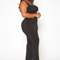 Plus Size Cross Lace Corset Top & Pants Set 7 Plus Size Cross Lace Corset Top & Pants Set -Radiant Drape Sales 2020153 001 2