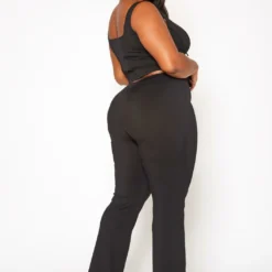 Plus Size Cross Lace Corset Top & Pants Set 8 Plus Size Cross Lace Corset Top & Pants Set -Radiant Drape Sales 2020153 001 3