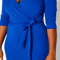 Plus Size V Neck Flare Mini Dress -Radiant Drape Sales 2020159 003 5