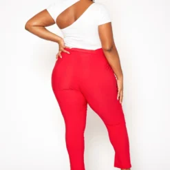 Plus Size Paperbag High Waist Skinny Pants -Radiant Drape Sales 2020161 002 3