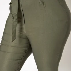 Plus Size Paperbag High Waist Skinny Pants -Radiant Drape Sales 2020161 003 4