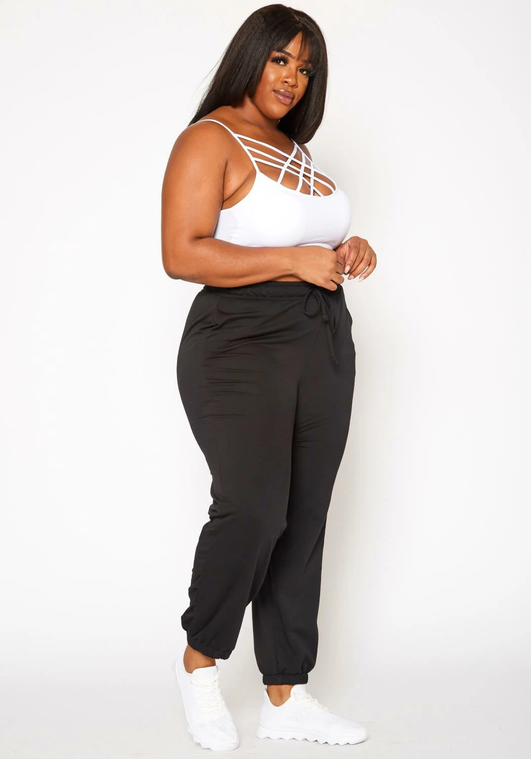 Plus Size Essential Jogger Pants 3 Plus Size Essential Jogger Pants - Image 3