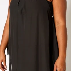 Plus Size Asymmetric Chiffon Flare Dress -Radiant Drape Sales 2020177 001 4