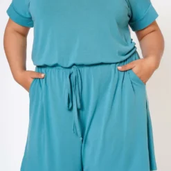 Plus Size Basic Lounge Romper -Radiant Drape Sales 2020178 103 5