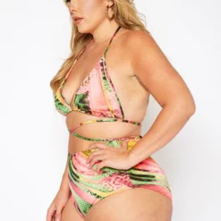Plus Size Pink Sand Beach Three Piece Bikini Set -Radiant Drape Sales 2020188 001 1