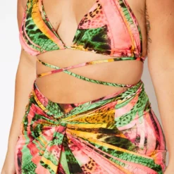 Plus Size Pink Sand Beach Three Piece Bikini Set -Radiant Drape Sales 2020188 001 6