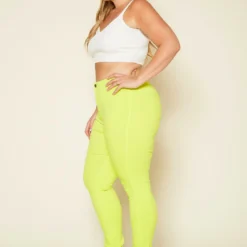 Plus Size Neon Yellow High Waist Skinny Jeans -Radiant Drape Sales 2020200 001 2