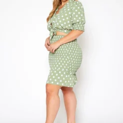 Plus Size Polka Dot Print Crop Top & Mini Skirt Set 7 Plus Size Polka Dot Print Crop Top & Mini Skirt Set -Radiant Drape Sales 2020210 001 2
